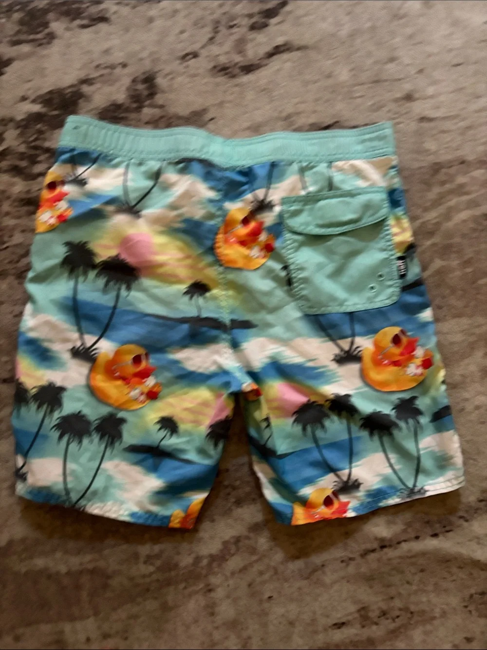 Neff  Aqua Tropical Duck Swim Shorts 🌵large